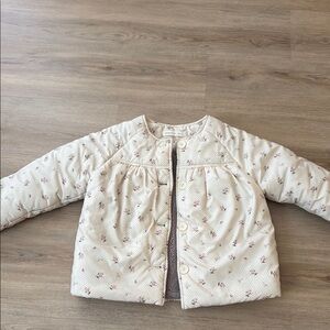 Floral Cream Kids Jacket